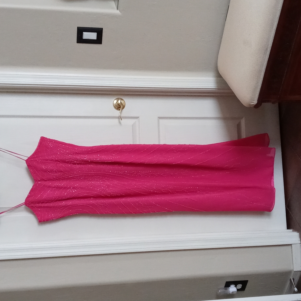 Rose cored gown beaded